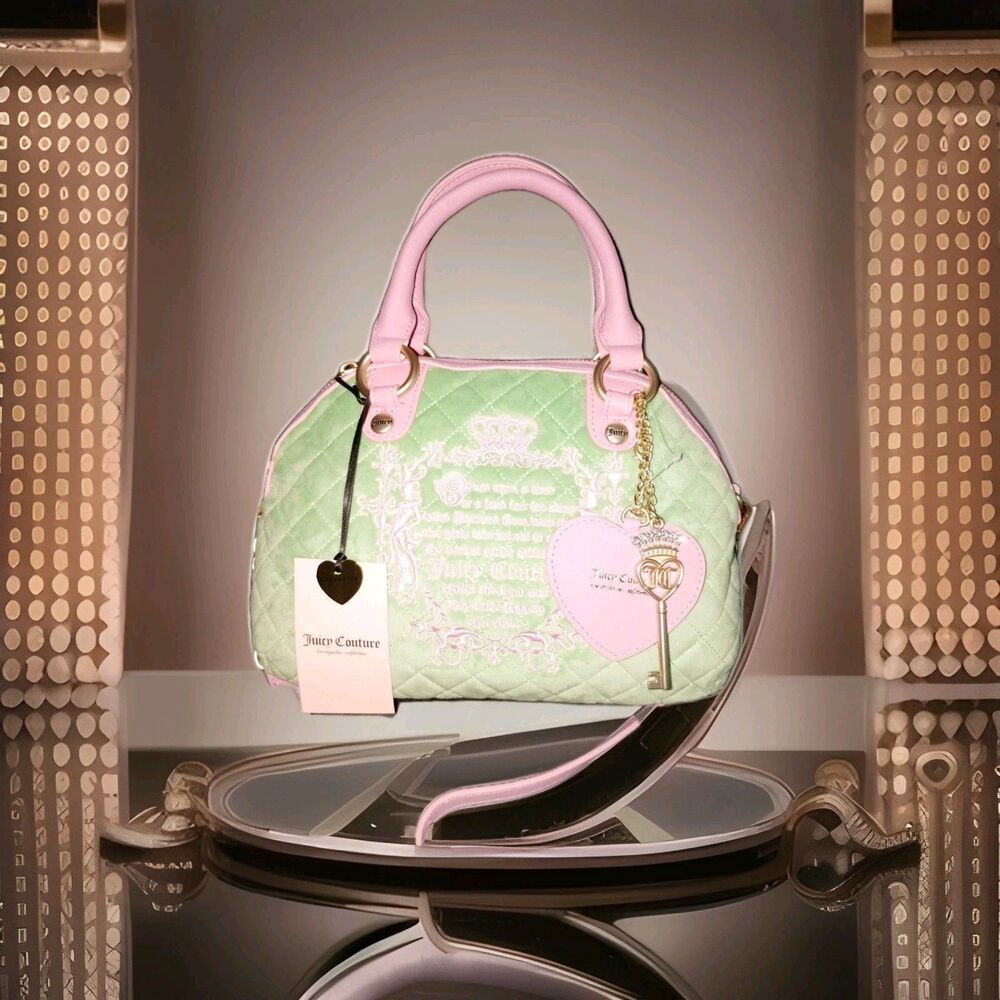 Juicy Couture Convertible Bag in Retro Green NWT - Picture 2 of 8